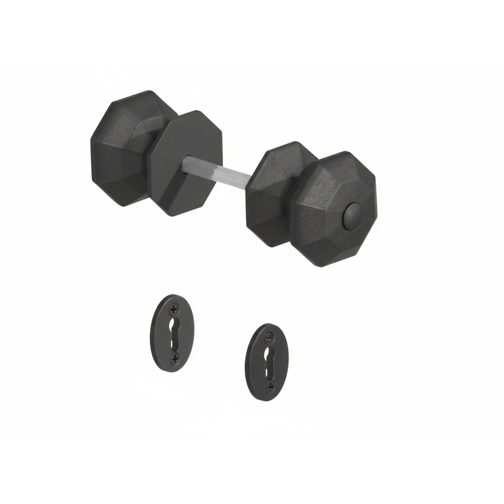 ORNAMENTAL CAST OCTAGONAL DOOR KNOB FURNITURE